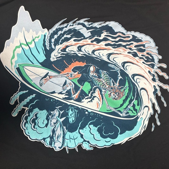 O'Neill Black Short Sleeve Artistic Tee - Picture 5 of 5